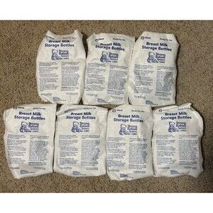 Abbott  Breast Milk Storage Bottle Lot Of 21 Sealed With Reusable Caps NEW!